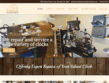 Tablet Screenshot of creeksideclockshop.com